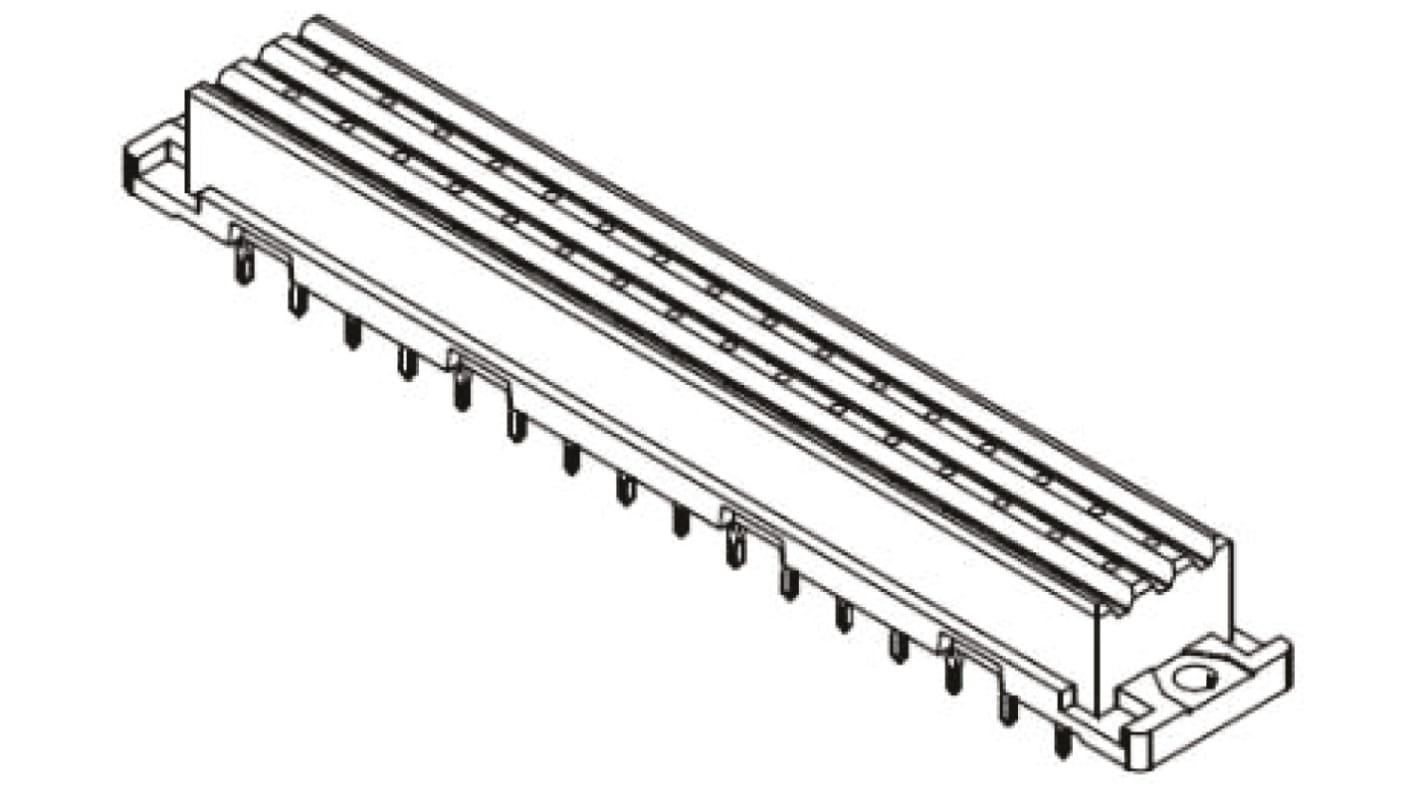 Konektor DIN 41612, řada: 09 06, Samice, rozteč: 3.81 mm, 5.08 mm, počet kontaktů: 32, počet řad: 3, orientace těla: