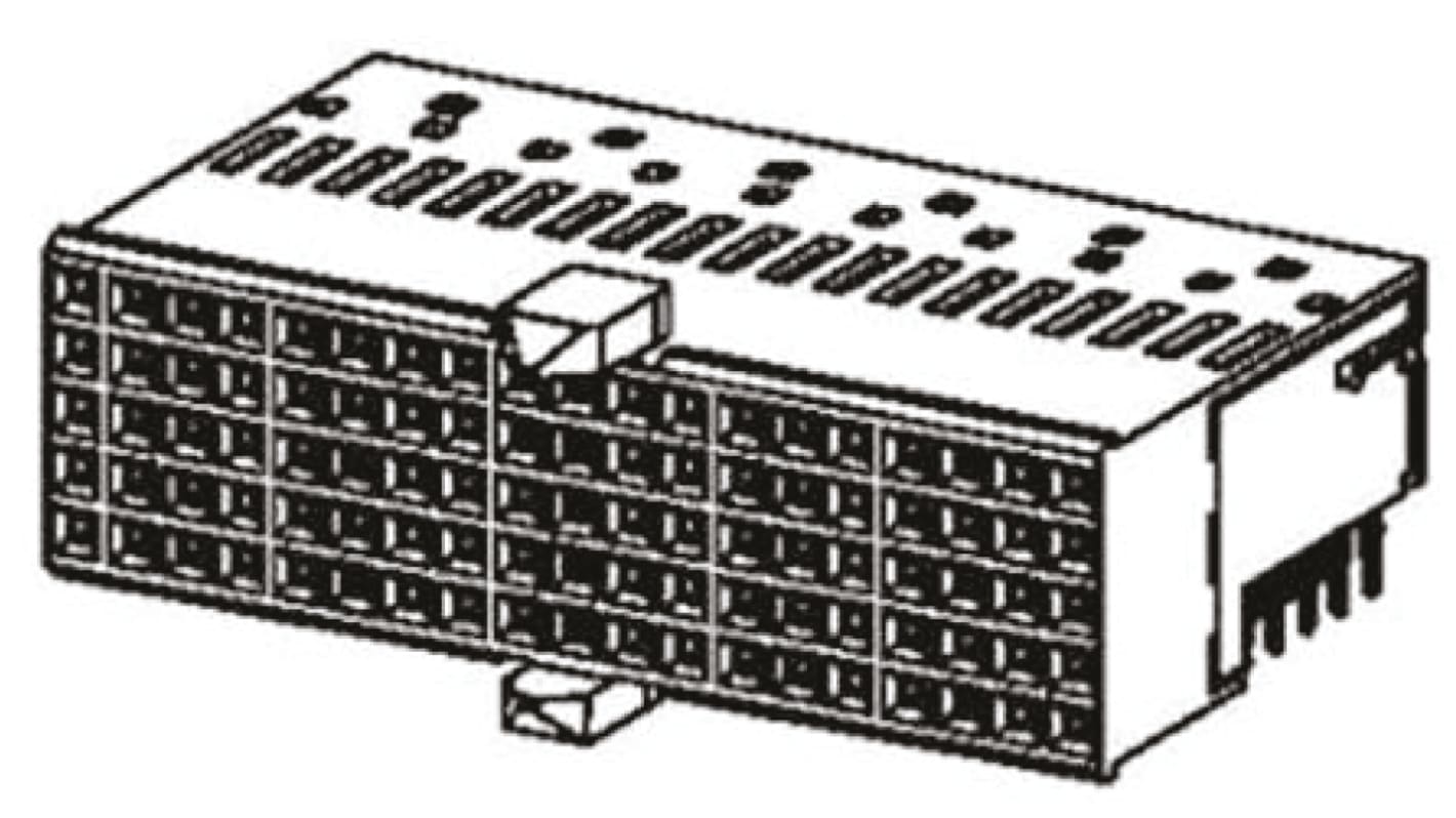 Connettore backplane Harting serie har-bus HM Femmina, 125 vie, 5 file, passo 2mm, a A pressione