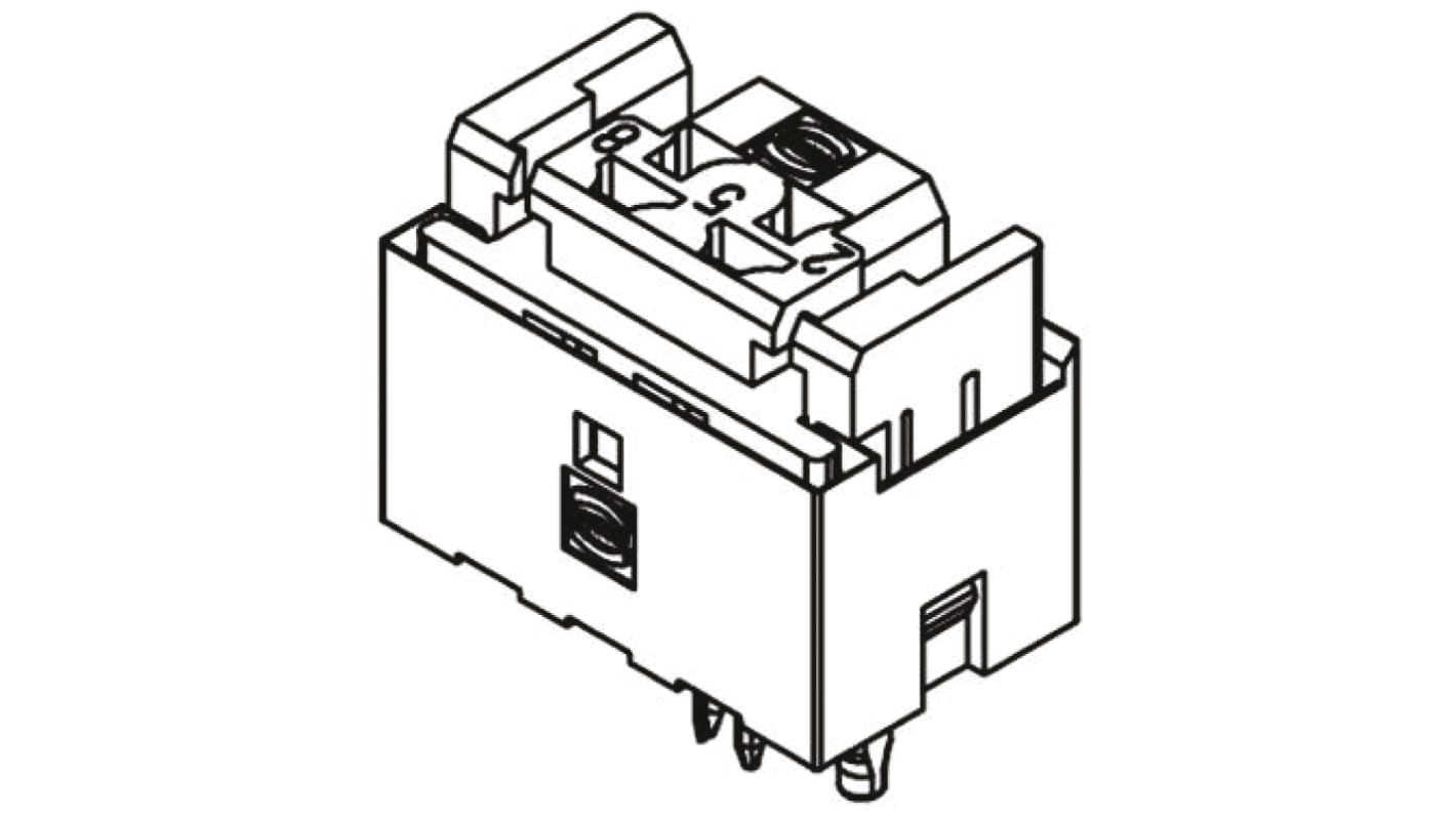 Harting Hátlapi csatlakozó Mini Coax sorozat, távolság: 4.4 mm, 6.25 mm, 7.64 mm, 2 érintkezős, 5 soros, Derékszögű,