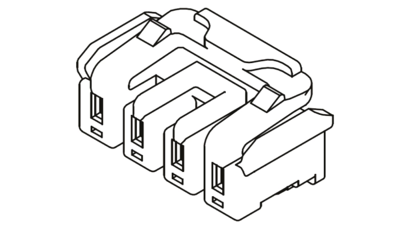 Molex, IllumiMate Female Connector Housing, 2mm Pitch, 4 Way, 1 Row