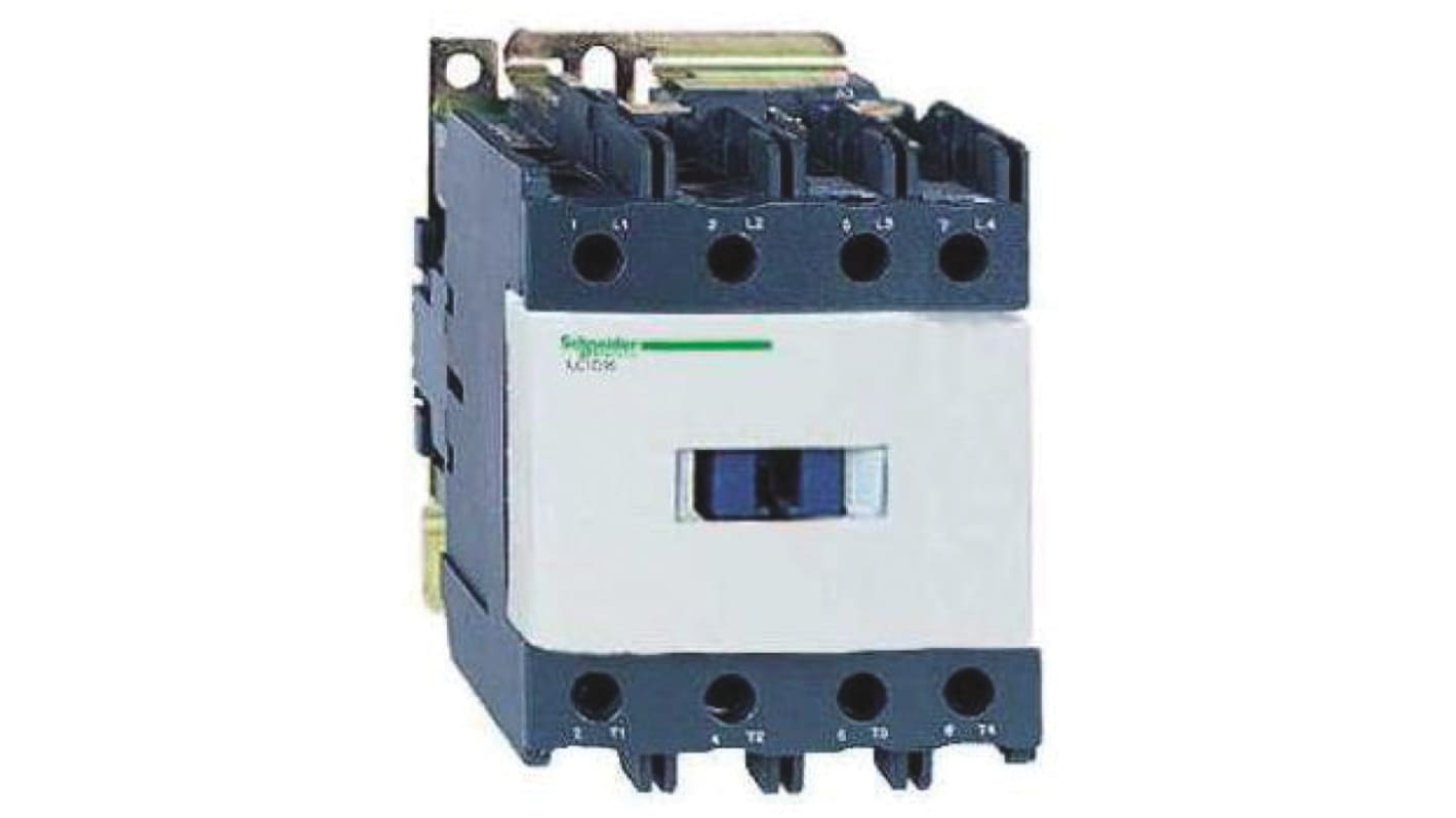 Schneider Electric LP1D Series Contactor, 12 V dc Coil, 4-Pole, 125 A, 4NO, 1 kV ac, 690 V dc