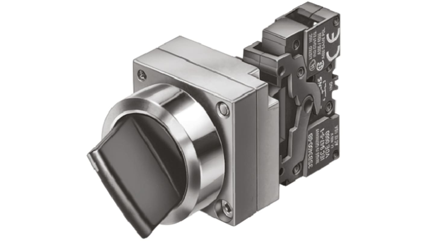 Siemens 3-Stufen Drehschalter 2 x 50°, Schließer/Öffner, 400 V ac/dc