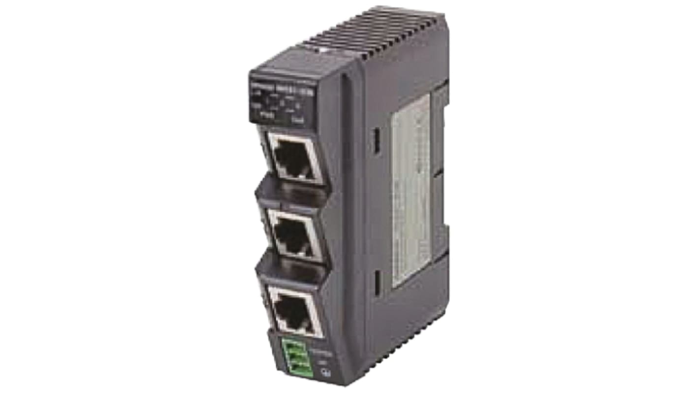 Omron Switch-Hub zum Einsatz mit Industrial Ethernet/IP-Kommunikation 3 x 3 x Ethernet