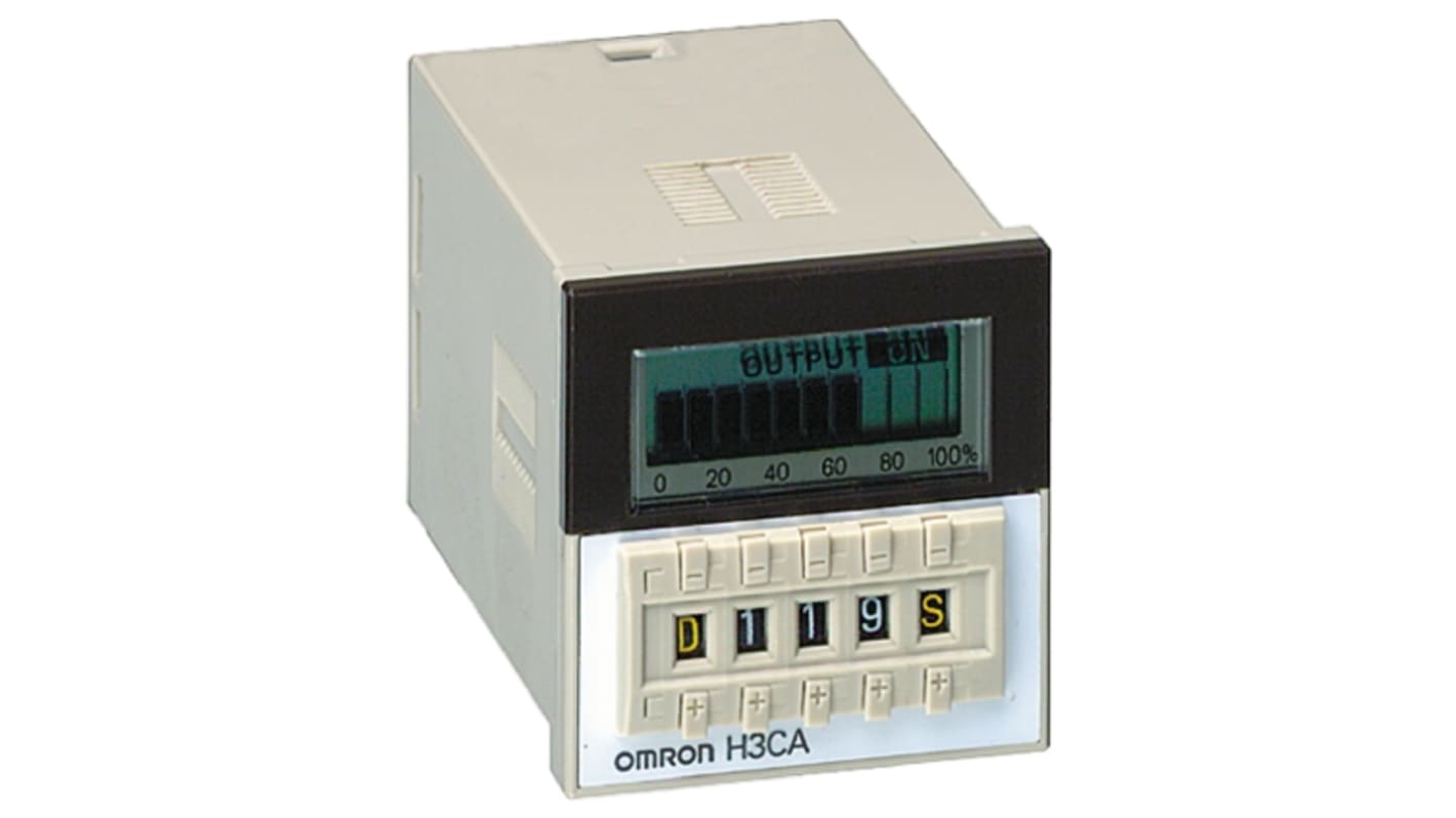 H3CA8H AC24 Omron H3CA Series Socket Timer Relay, 240V ac, 1Contact