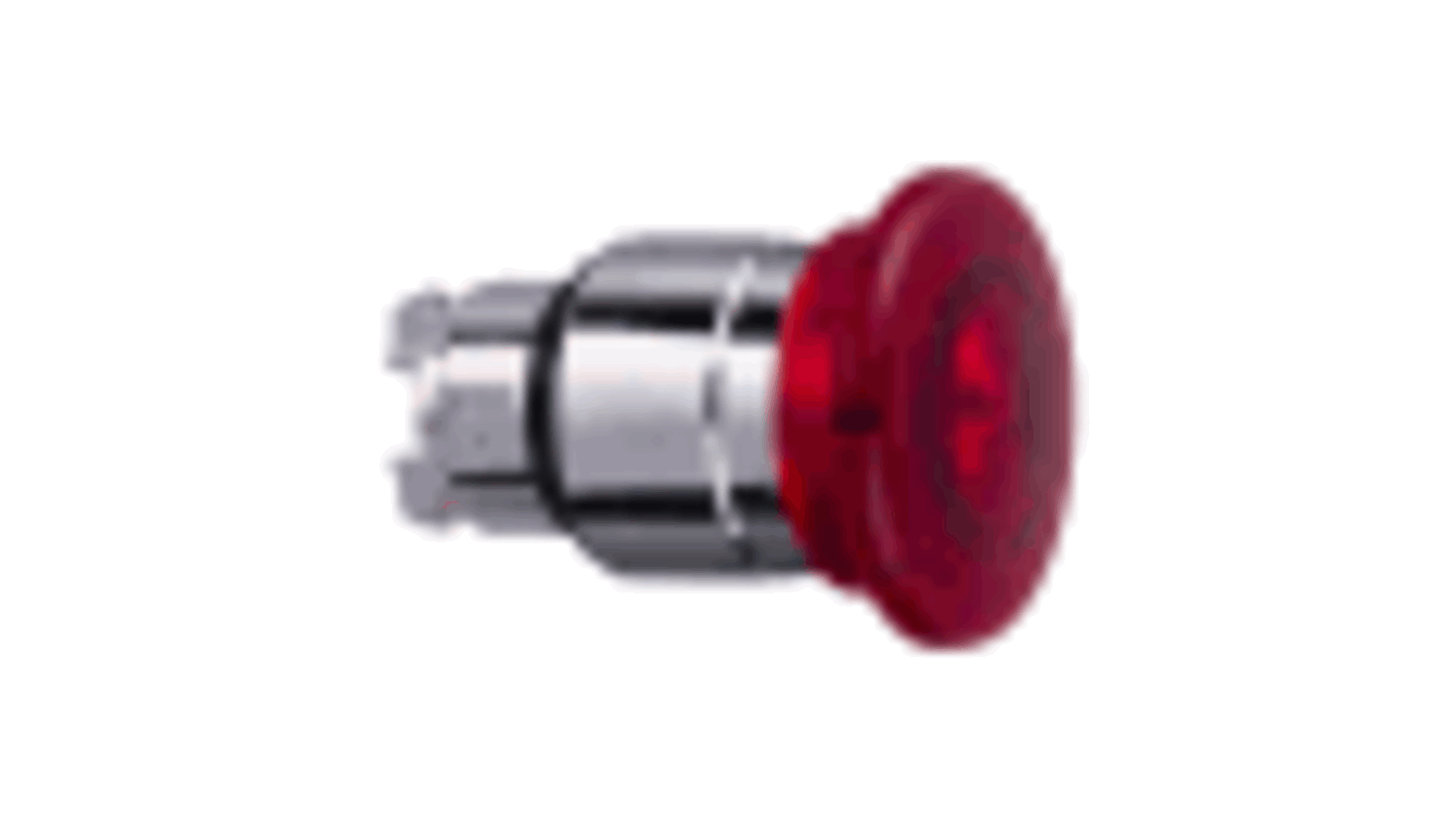 Schneider Electric Harmony XB4 Series Red Illuminated Spring Return Push Button Head, 22mm Cutout, IP66, IP67, IP69K