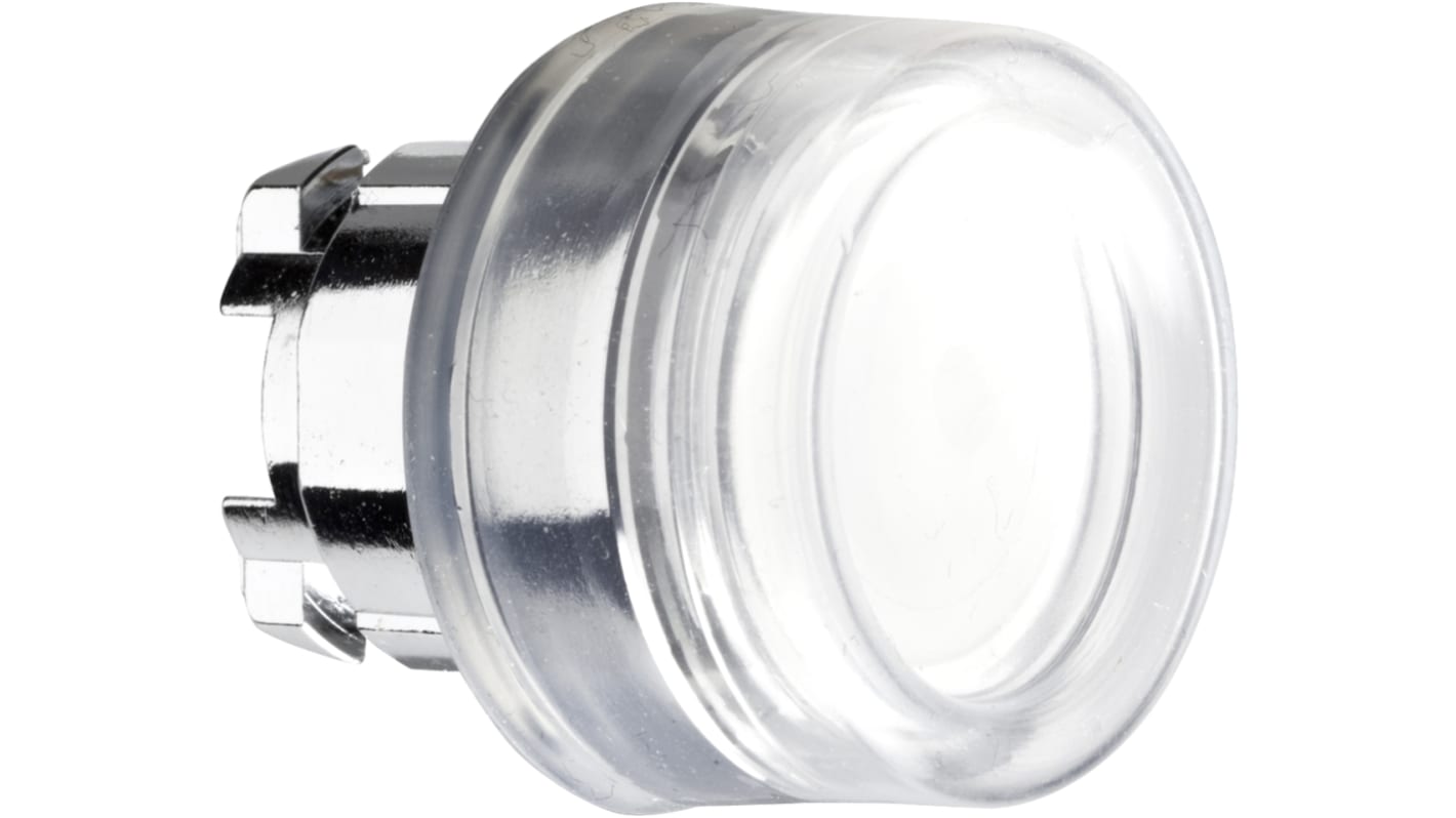 Schneider Electric Harmony XB4 Series White Illuminated Spring Return Push Button Head, 22mm Cutout, IP66, IP67