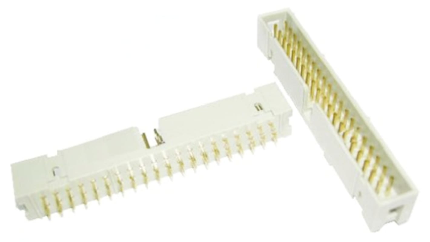 3M 7600 Series Straight Through Hole PCB Header, 40 Contact(s), Shrouded