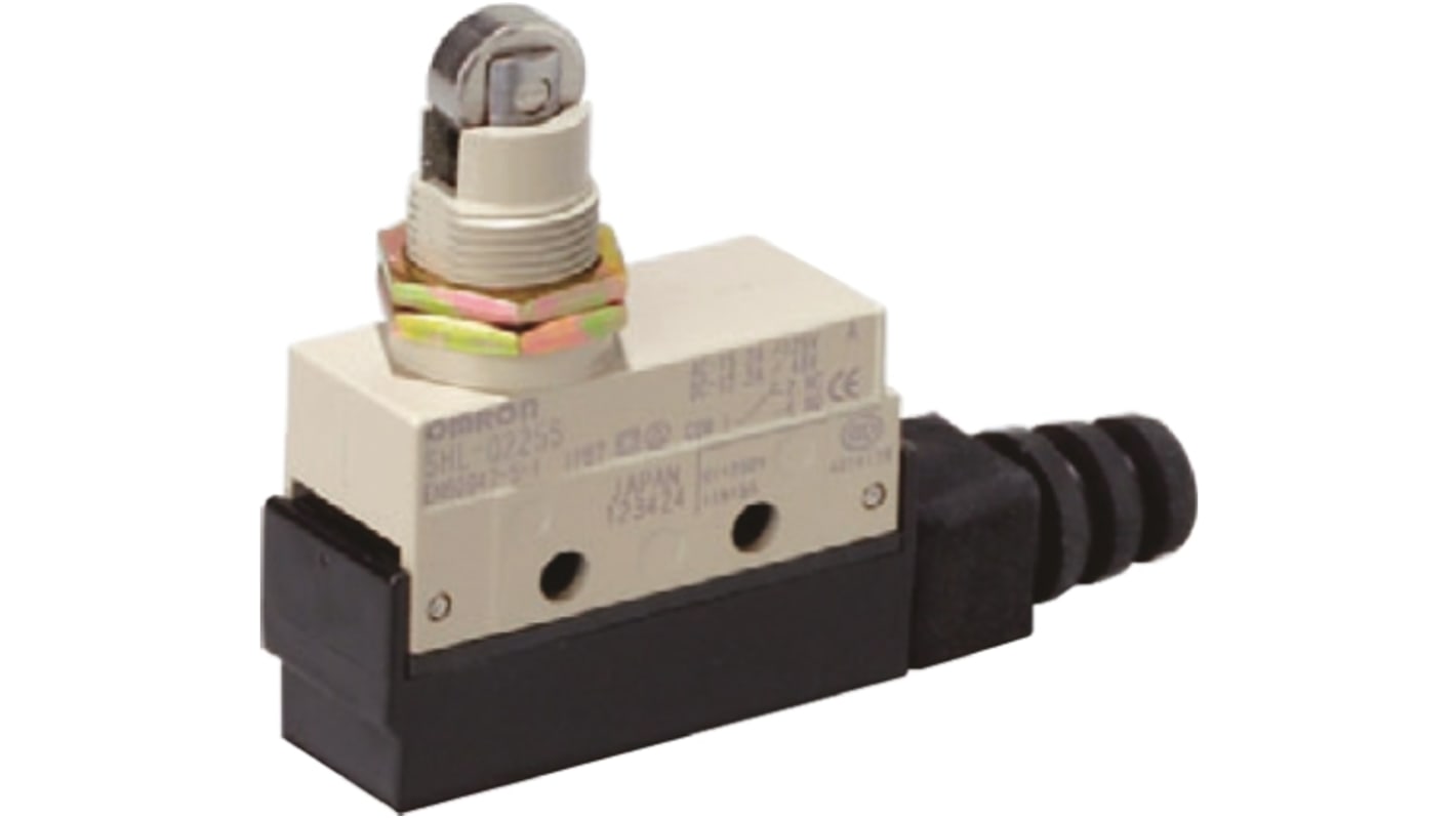 Interruttore di fine corsa Omron, Stantuffo, NO/NC, 480V, ca 2 A, CC 200mA, IP67