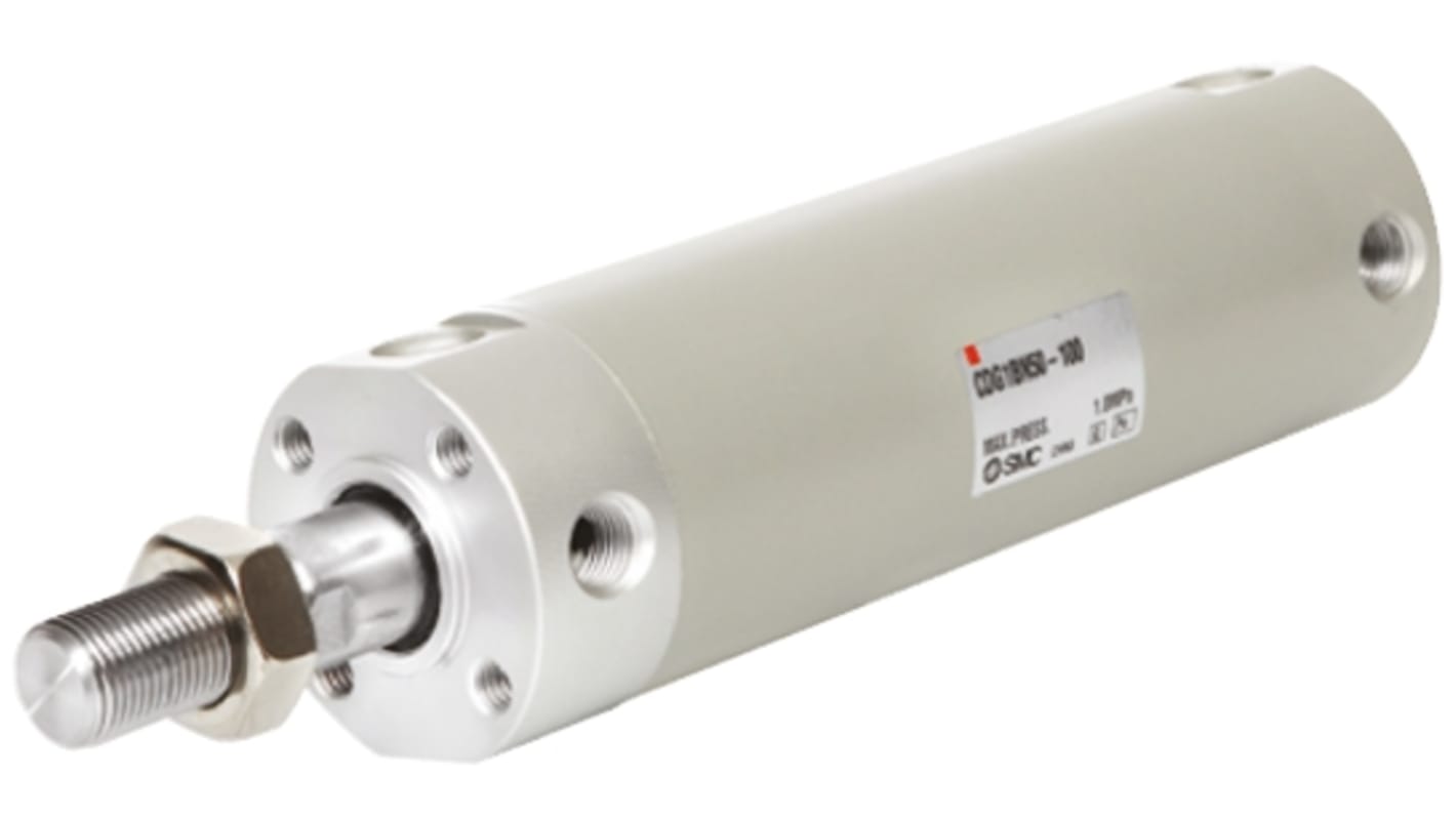 SMC Pneumatic Piston Rod Cylinder - 50mm Bore, 150mm Stroke, CG1 Series, Double Acting