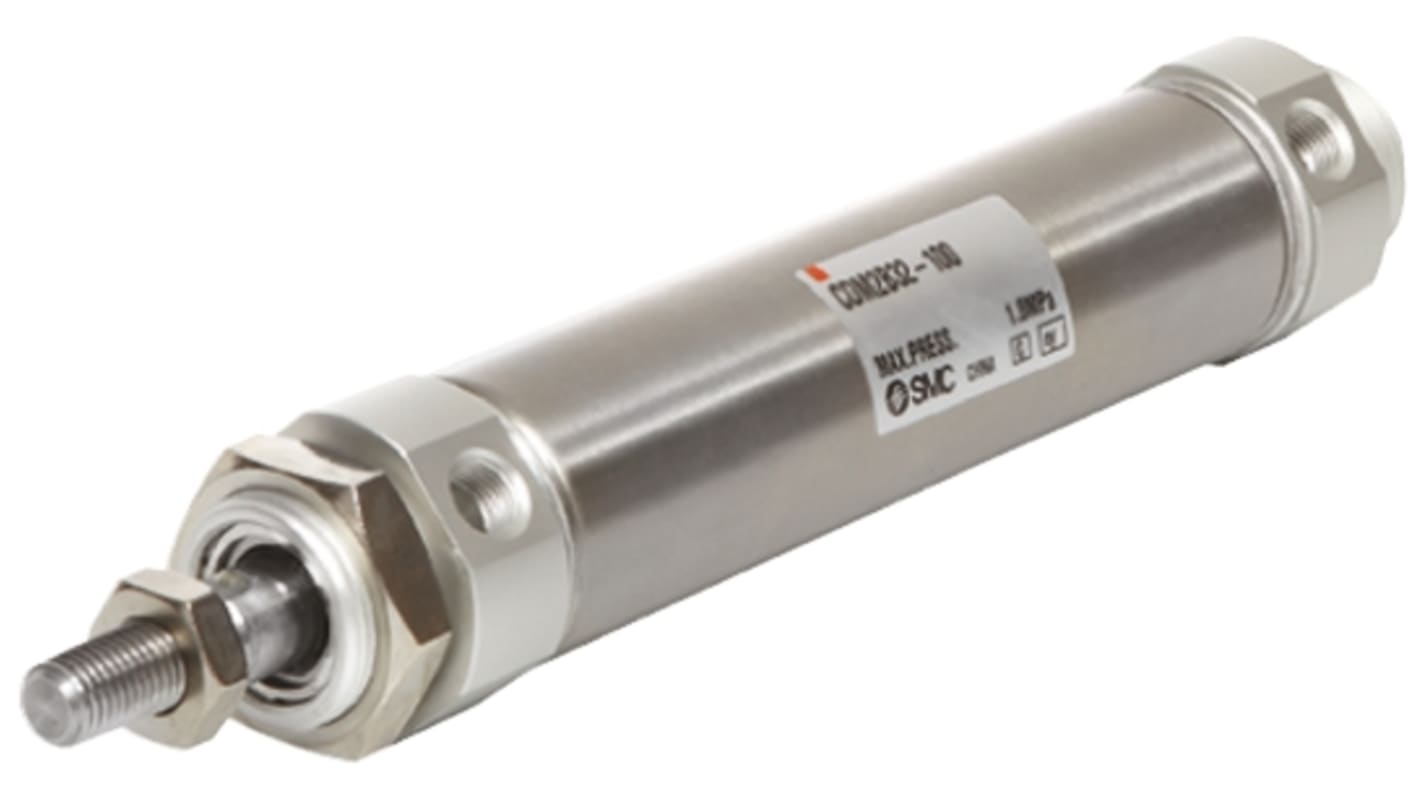 SMC Pneumatic Piston Rod Cylinder - 32mm Bore, 150mm Stroke, CM2 Series, Double Acting