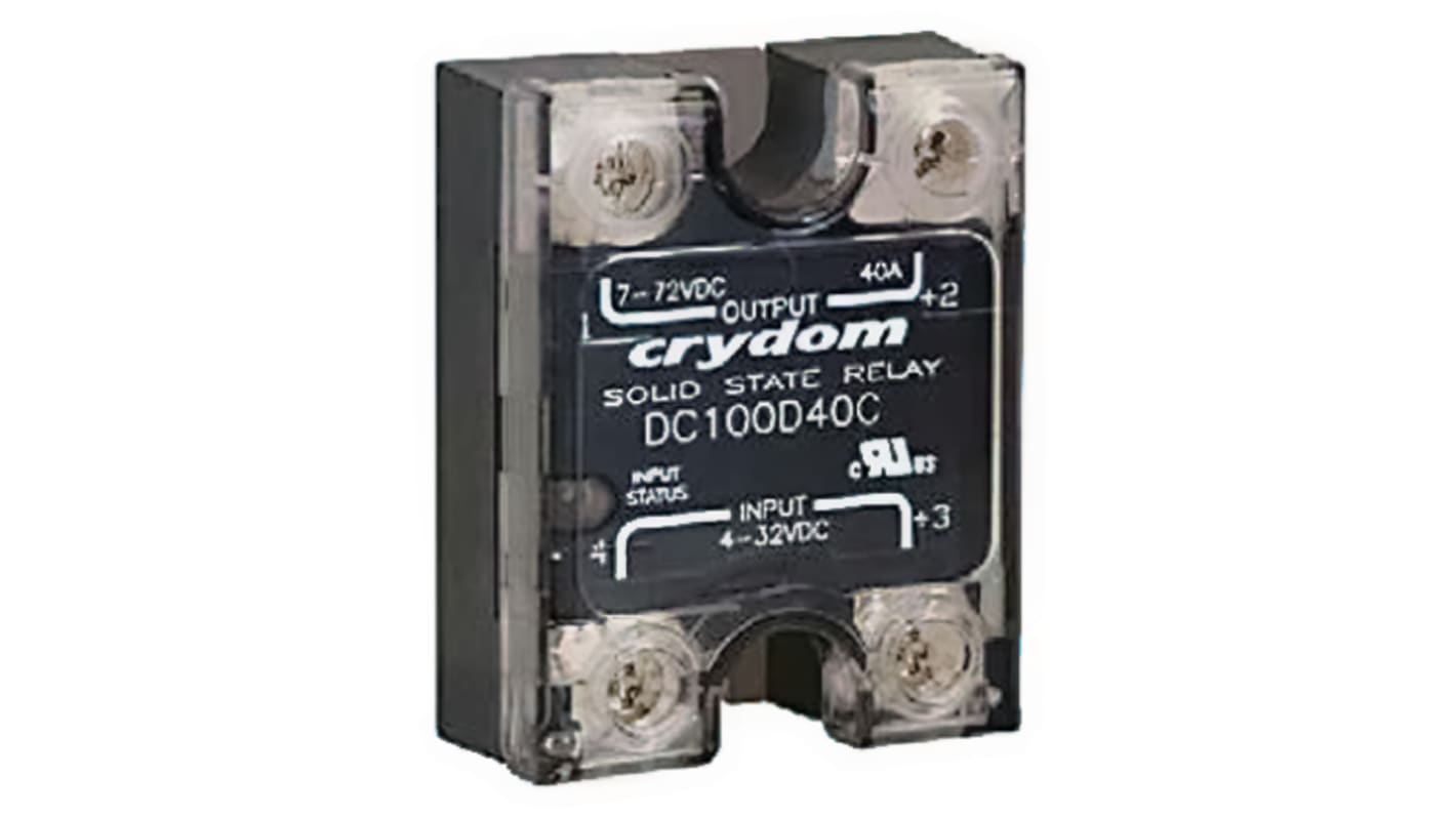 Sensata / Crydom Solid State Relay, 10 A Load, Surface Mount, 72 V dc Load, 32 V dc Control