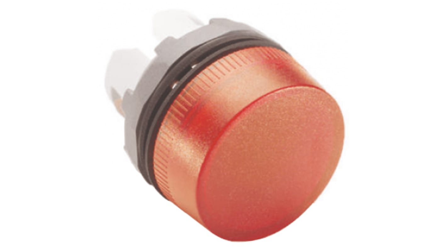 ABB Red Pilot Light Head, 22mm Cutout ABB Modular Series