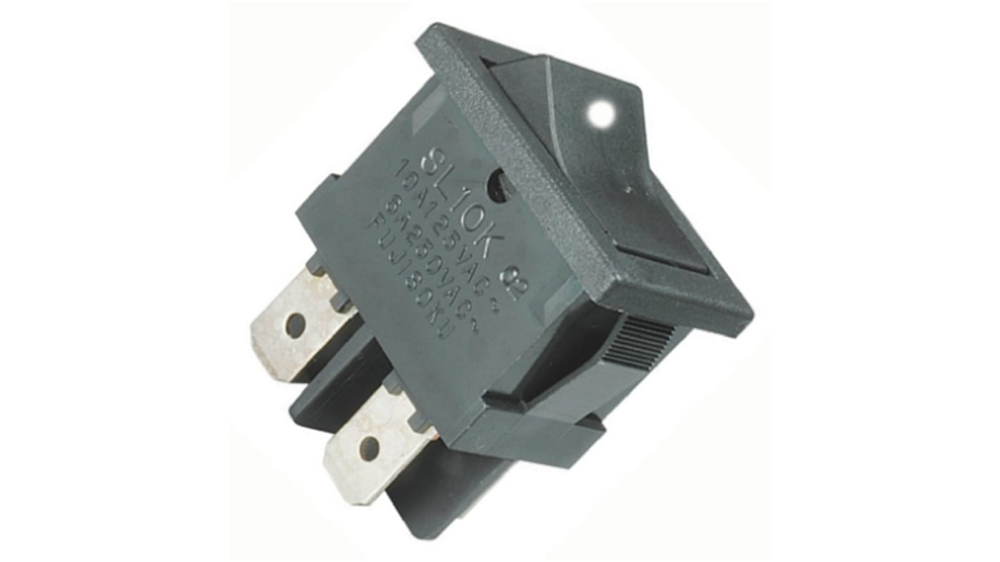 Copal Electronics DPST, On-Off Rocker Switch Panel