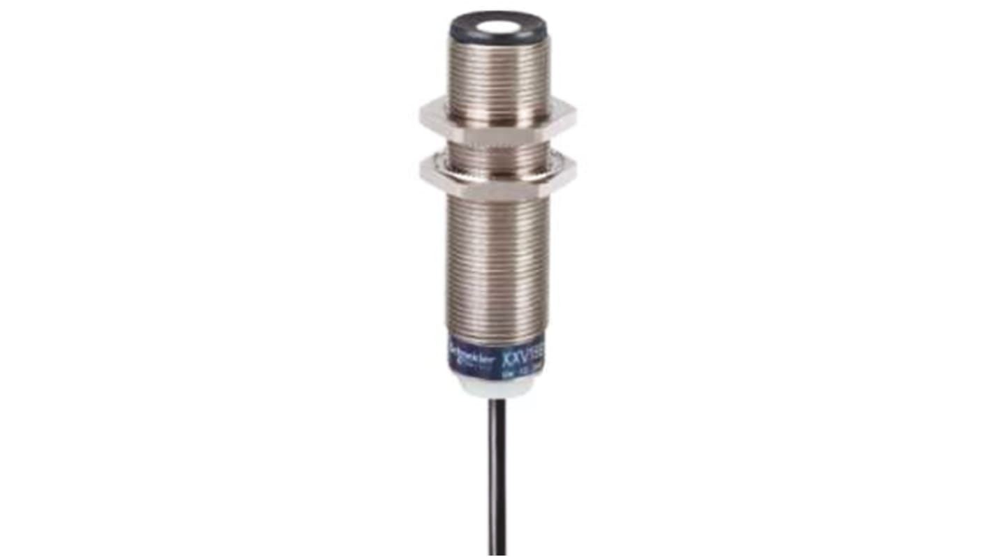 Telemecanique Sensors Ultrasonic Barrel-Style Proximity Sensor, M18 x 1, 3 → 50 mm Detection, PNP Output, 12