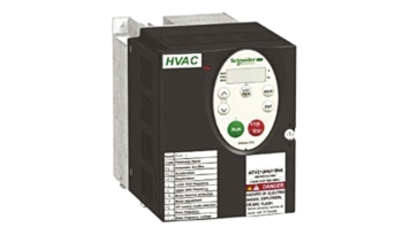 Schneider Electric インバータ ATV 212, 230 V ac 0.75 kW ATV212H075M3X 非同期モータ