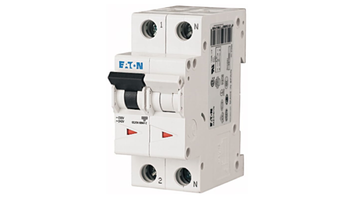 Eaton xEffect MCB, 20A Curve C, 230 → 400V AC, 6 kA Breaking Capacity