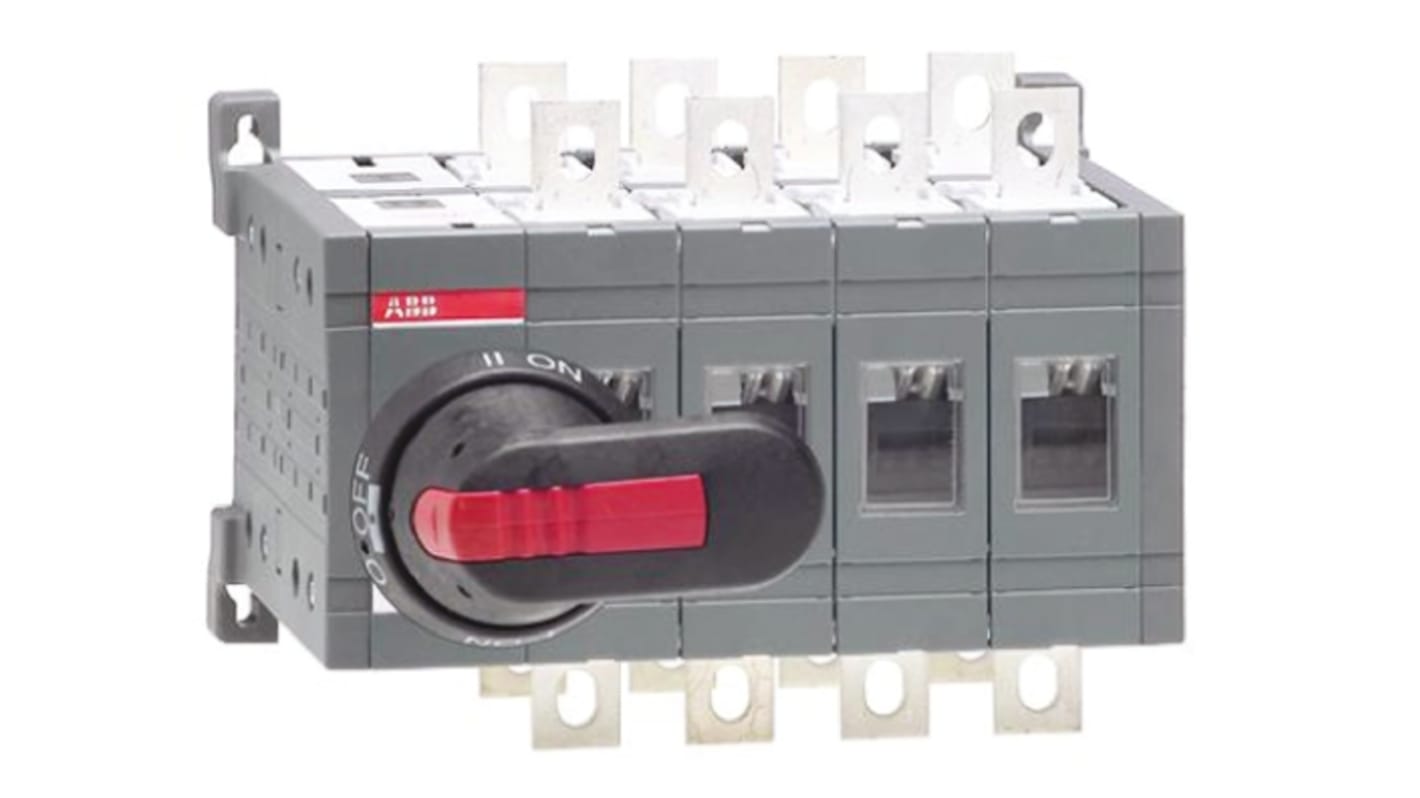 ABB 4P Pole DIN Rail Isolator Switch - 200A Maximum Current