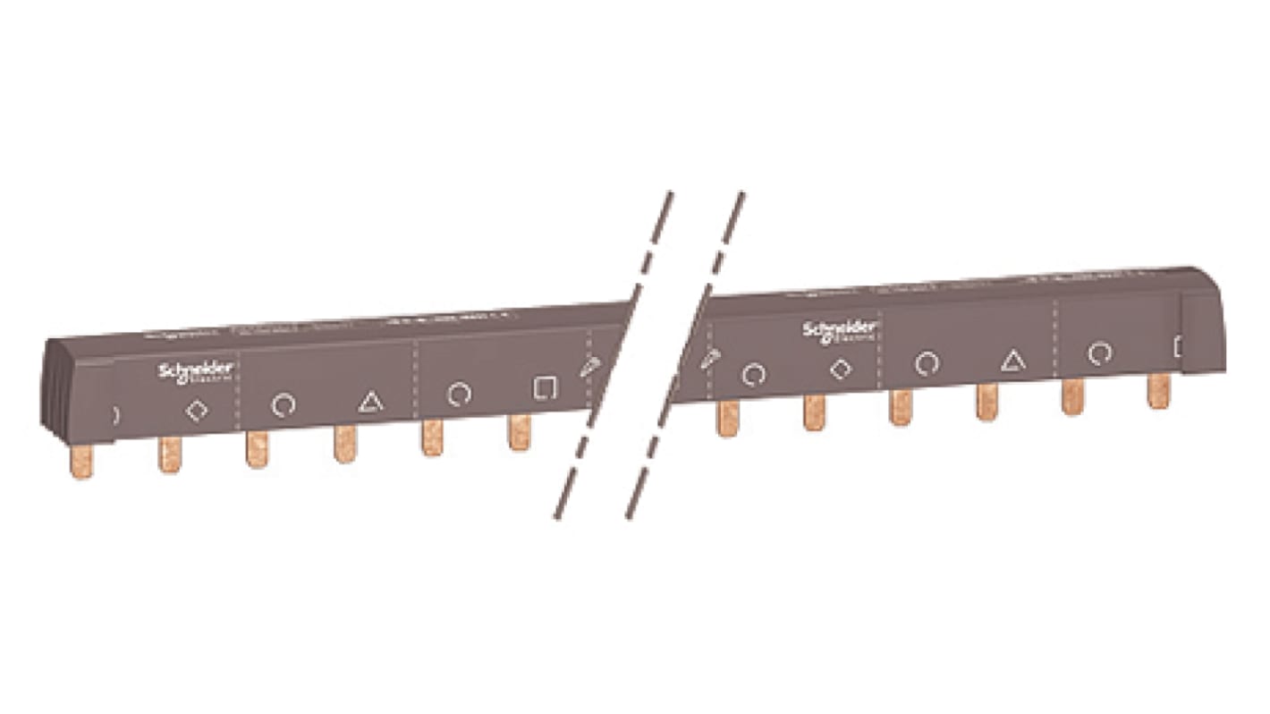 Přípojnice, řada: iC60 4fázová 415V ac rozteč 18mm, rozsah: Acti 9