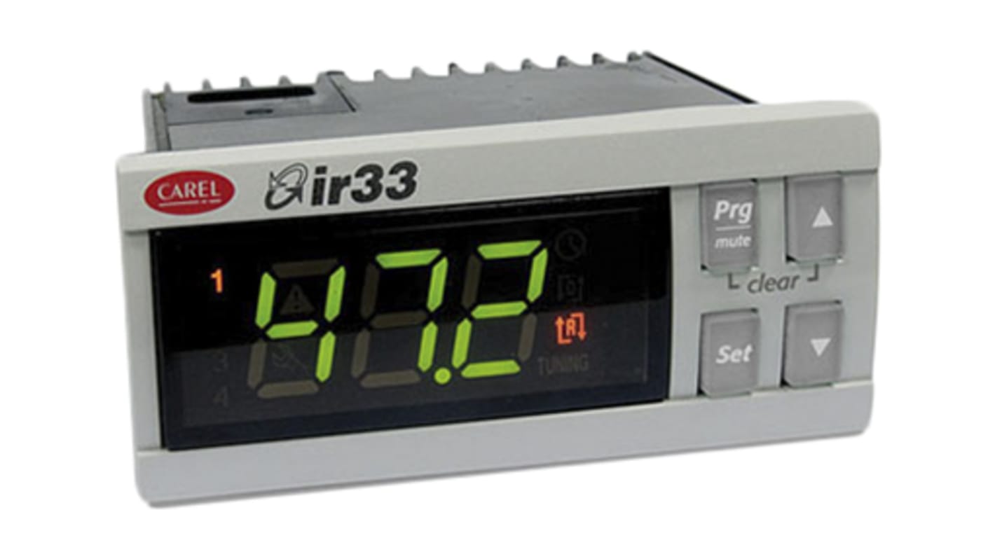 IR33W7HR20 Carel IR33 Panel Mount PID Temperature Controller, 76.2 x