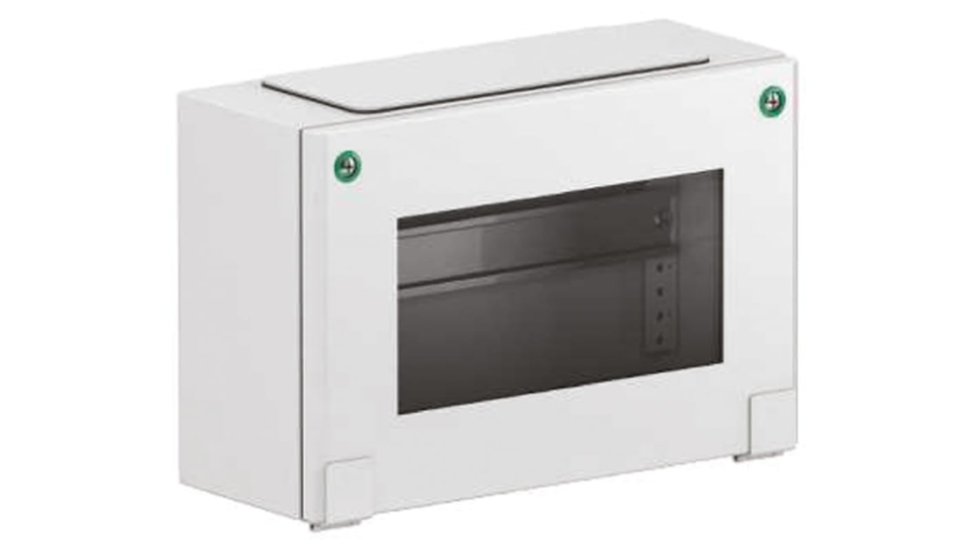 Szafka ścienna rozdzielcza 200 mm 600 mm 120mm Stal Schneider Electric, z drzwiami przezroczystymi RAL 7035