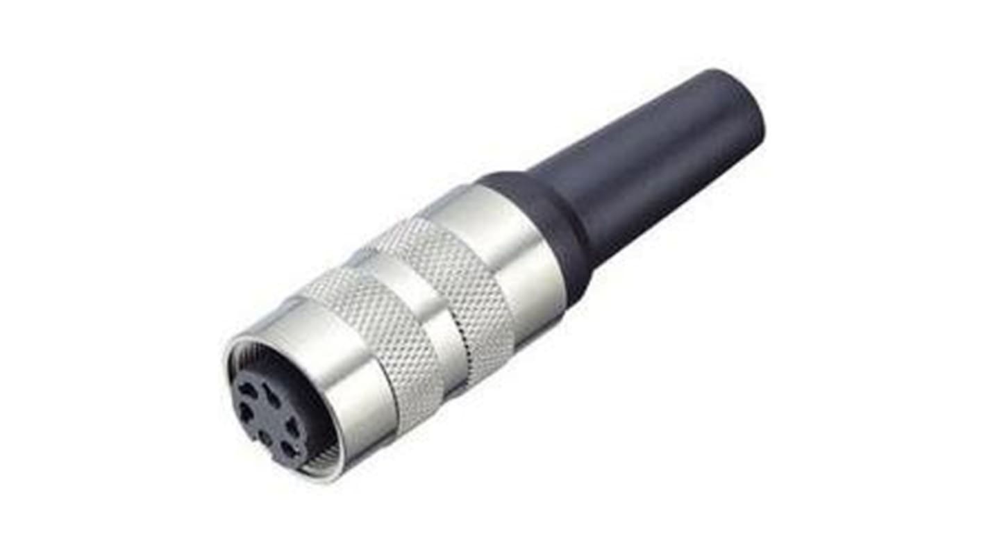 Binder Circular Connector, 4 Contacts, Cable Mount, M16 Connector, Socket, Female, IP40, 581 Series