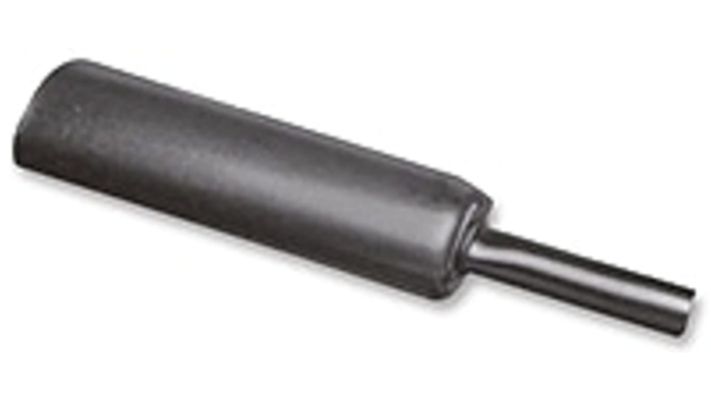 TE Connectivity Adhesive Lined Heat Shrink Tubing, Black 115mm Sleeve Dia. x 1.2m Length 3:1 Ratio, RMW Series