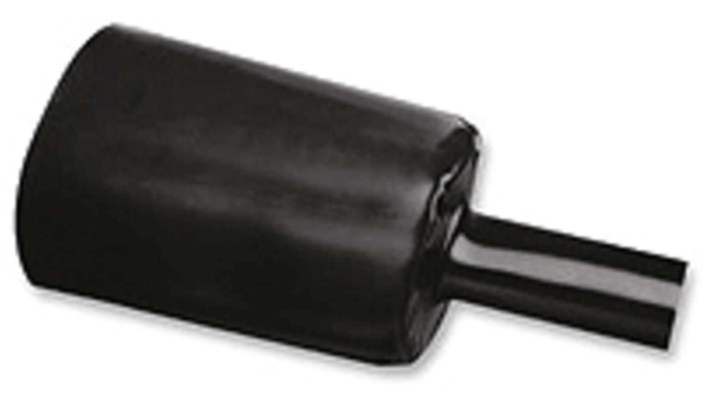 Tubo termorretráctil TE Connectivity de Poliolefina Negro, contracción 4:1, Ø 160mm, long. 1.2m, forrado con adhesivo
