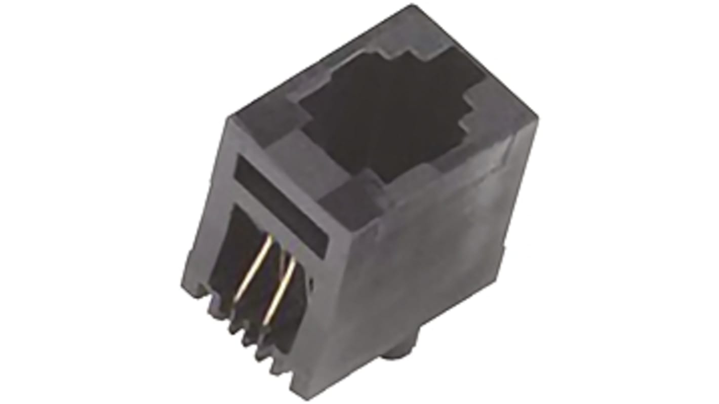 Conector RJ22 Hembra MH Connectors serie MHRJJ, de 4P4C vías, no apantallado