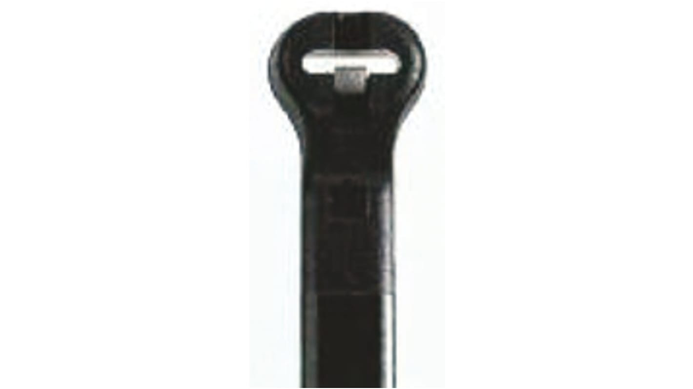 Bridas Thomas & Betts Ty-Rap de Nylon 66 Negro, 185.67mm x 4,8 mm, No reutilizable