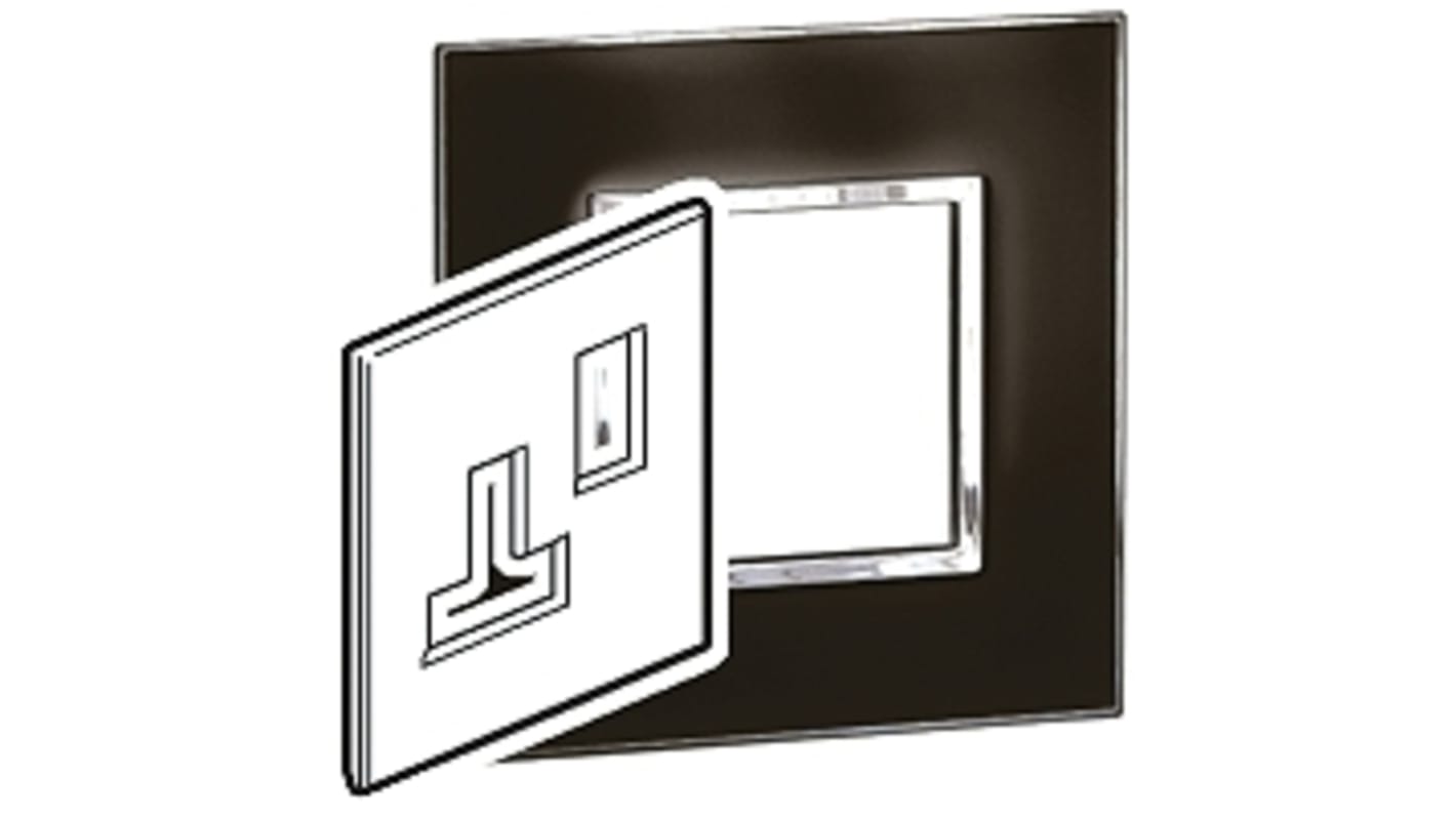 Legrand Black 1 Gang Polycarbonate Cover Plate