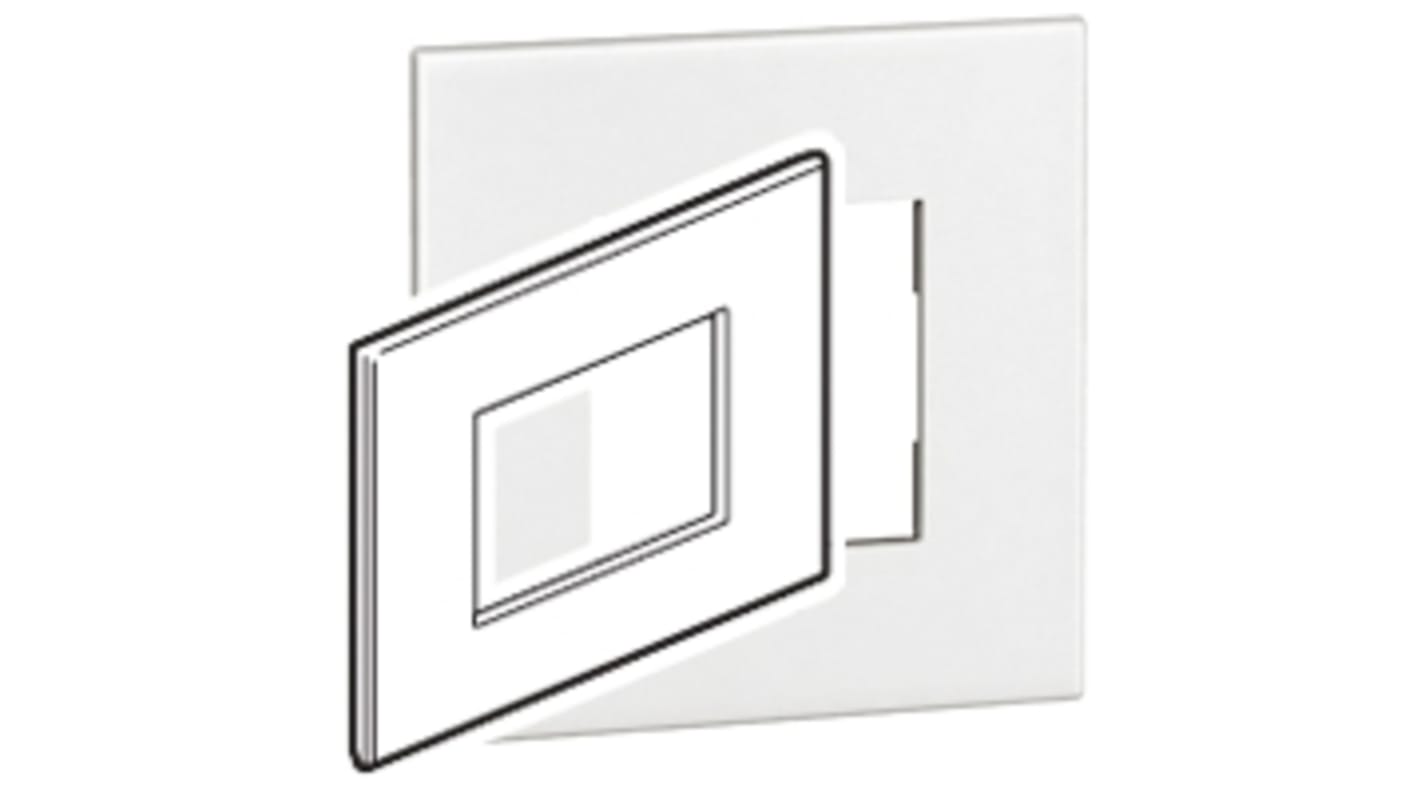 Legrand White 1 Gang Polycarbonate Italian/US Standard Cover Plate