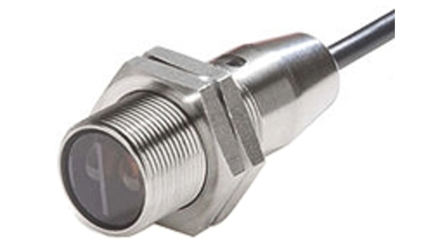 Omron Diffuse Photoelectric Sensor, Barrel Sensor, 100 mm Detection Range