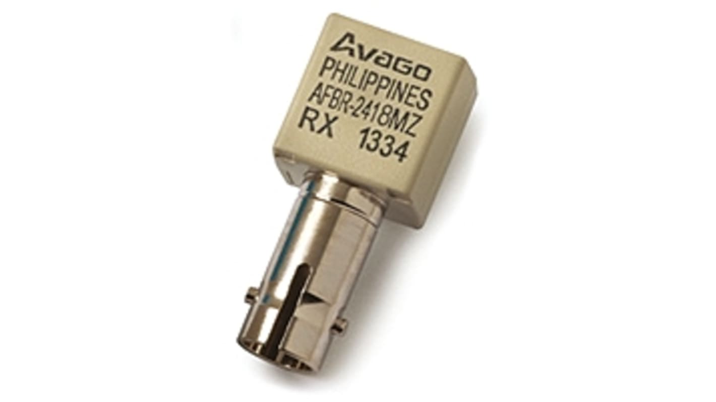 Broadcom AFBR-2418MZ 50MBd 865nm Fibre Optic Receiver, Round, ST Connector