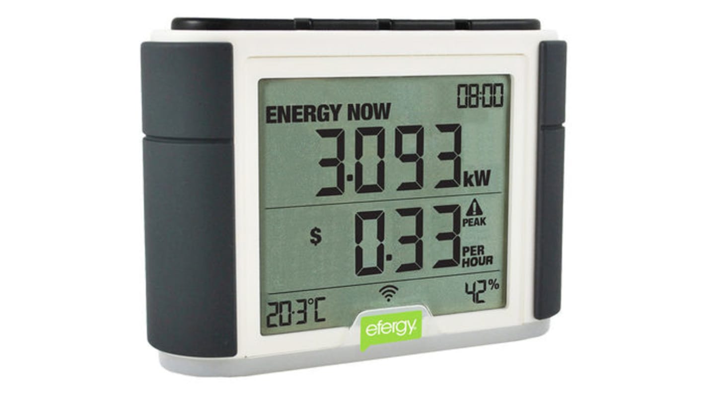 Medidor de energía Efergy serie Elite, display LCD, con 4 dígitos