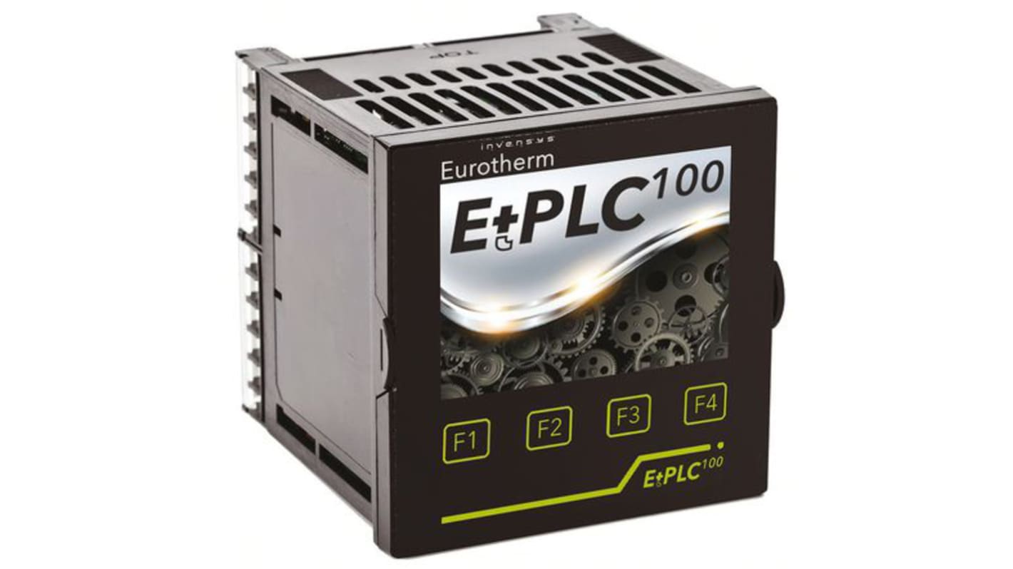 Controlador Eurotherm serie E+PLC100, 96 x 96mm, 100 → 230 V ac, 3 salidas Corriente, lógica, relé