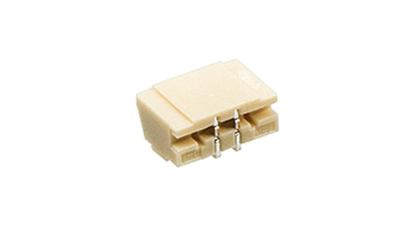 Conector macho para PCB JST serie XSR de 2 vías, 1 fila, paso 0.6mm, para soldar, Montaje Superficial