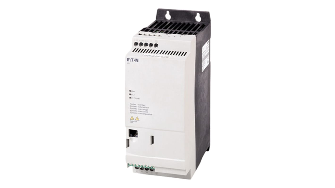 Arrancador de velocidad variable Eaton serie Eaton Moeller, 2,2 kW, 400 V ac, 3 fases, 5 A, 300Hz, IP20, ModBus RTU