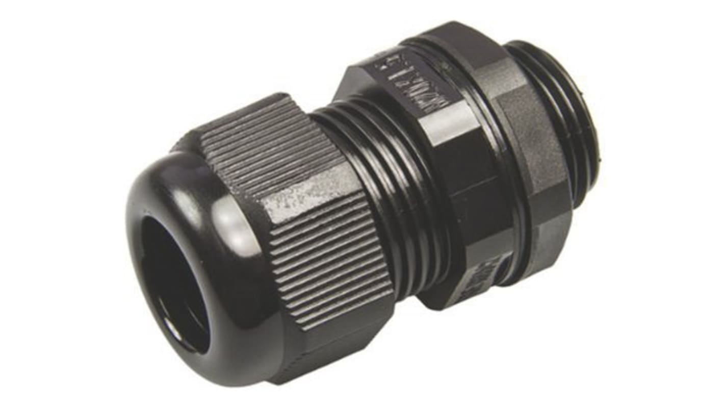 RS PRO Black Nylon Cable Gland, PG16 Thread, 10mm Min, 14mm Max, IP68 RS