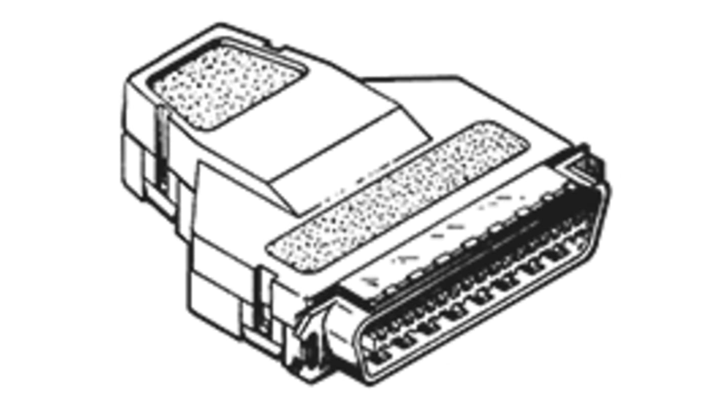 TE Connectivity SCSI-Steckverbinder 50-polig Stecker Gerade, Kabelmontage, Keine Verriegelung, Serie IDC 554953