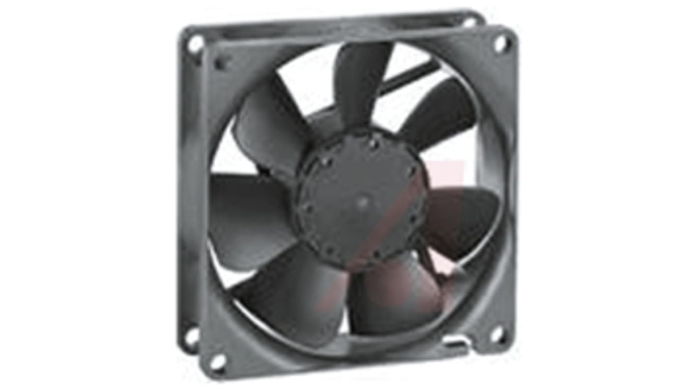 ebm-papst 8400 N Series Axial Fan, 12 V dc, DC Operation, 45m³/h, 600mW, 80 x 80 x 25mm