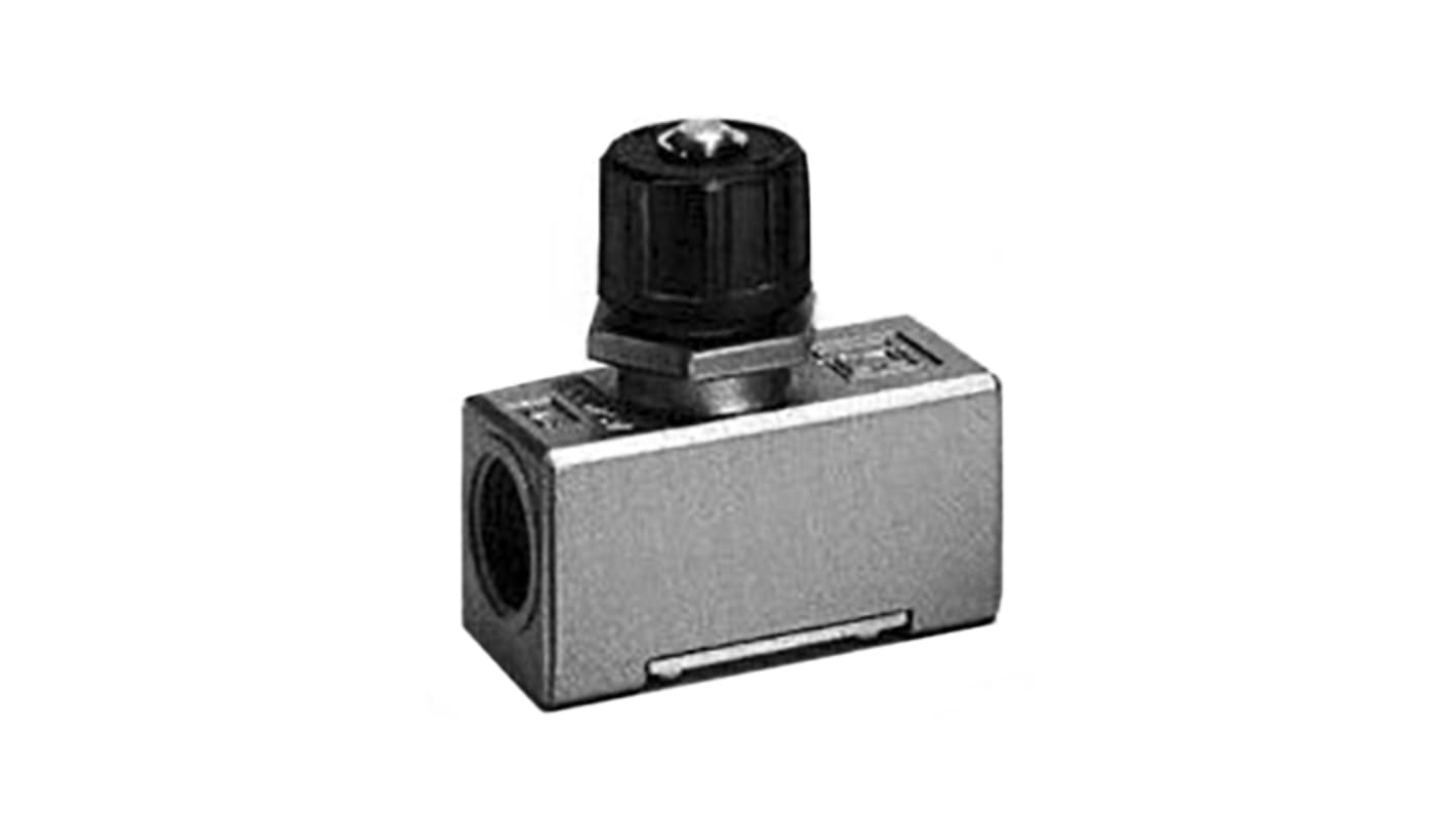 AS400002 SMC AS Series Threaded Speed Controller, Rc 1/4 Inlet Port