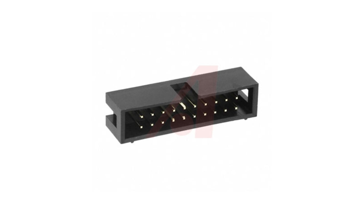 3M 303 Series Straight Through Hole PCB Header, 20 Contact(s), 2.54mm Pitch, 2 Row(s), Shrouded