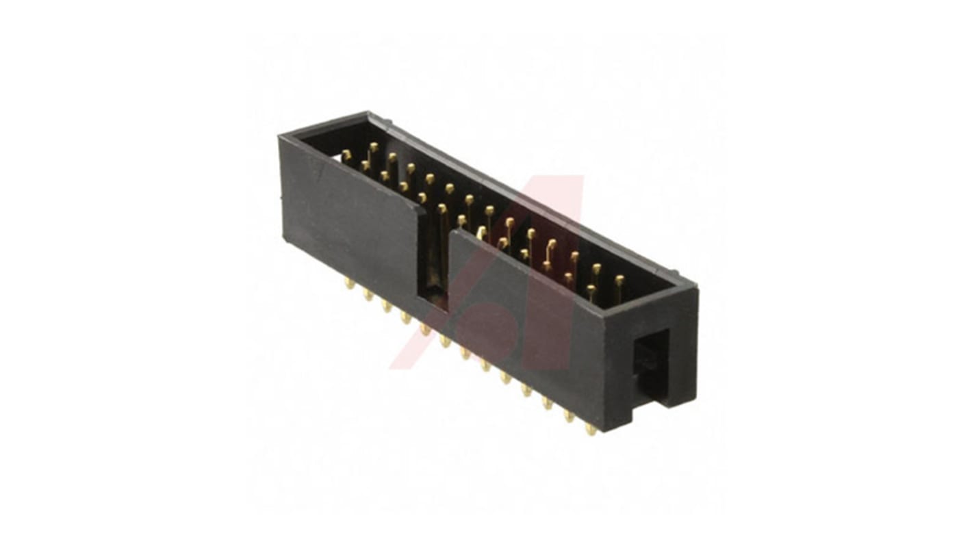 3M 303 Series Straight Through Hole PCB Header, 26 Contact(s), 2.54mm Pitch, 2 Row(s), Shrouded