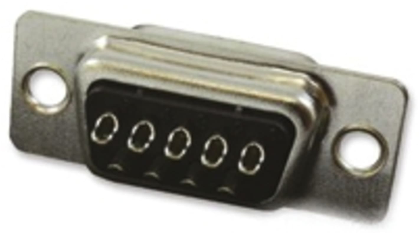 3M 8000 9 Way Panel Mount D-sub Connector Plug, 2.77mm Pitch