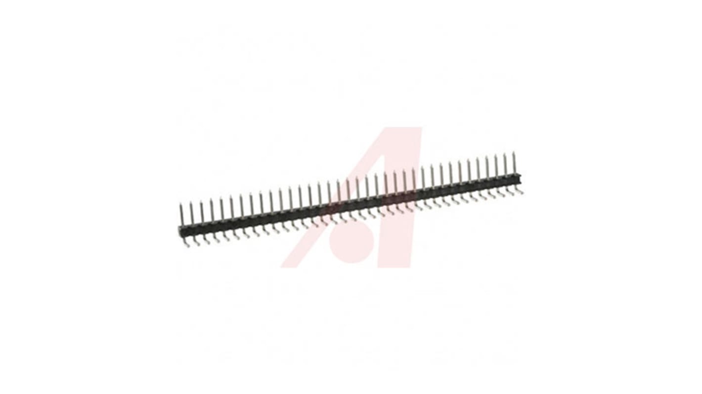 3M 929 Series Right Angle Through Hole Pin Header, 36 Contact(s), 2.54mm Pitch, 1 Row(s), Unshrouded