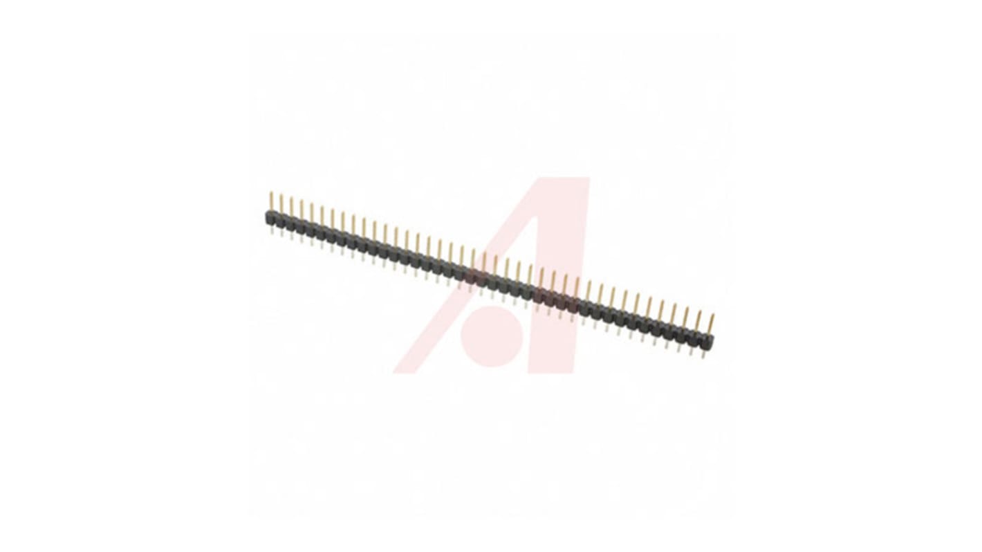 3M 2300 Series Straight Through Hole Pin Header, 40 Contact(s), 2.54mm Pitch, 1 Row(s), Unshrouded