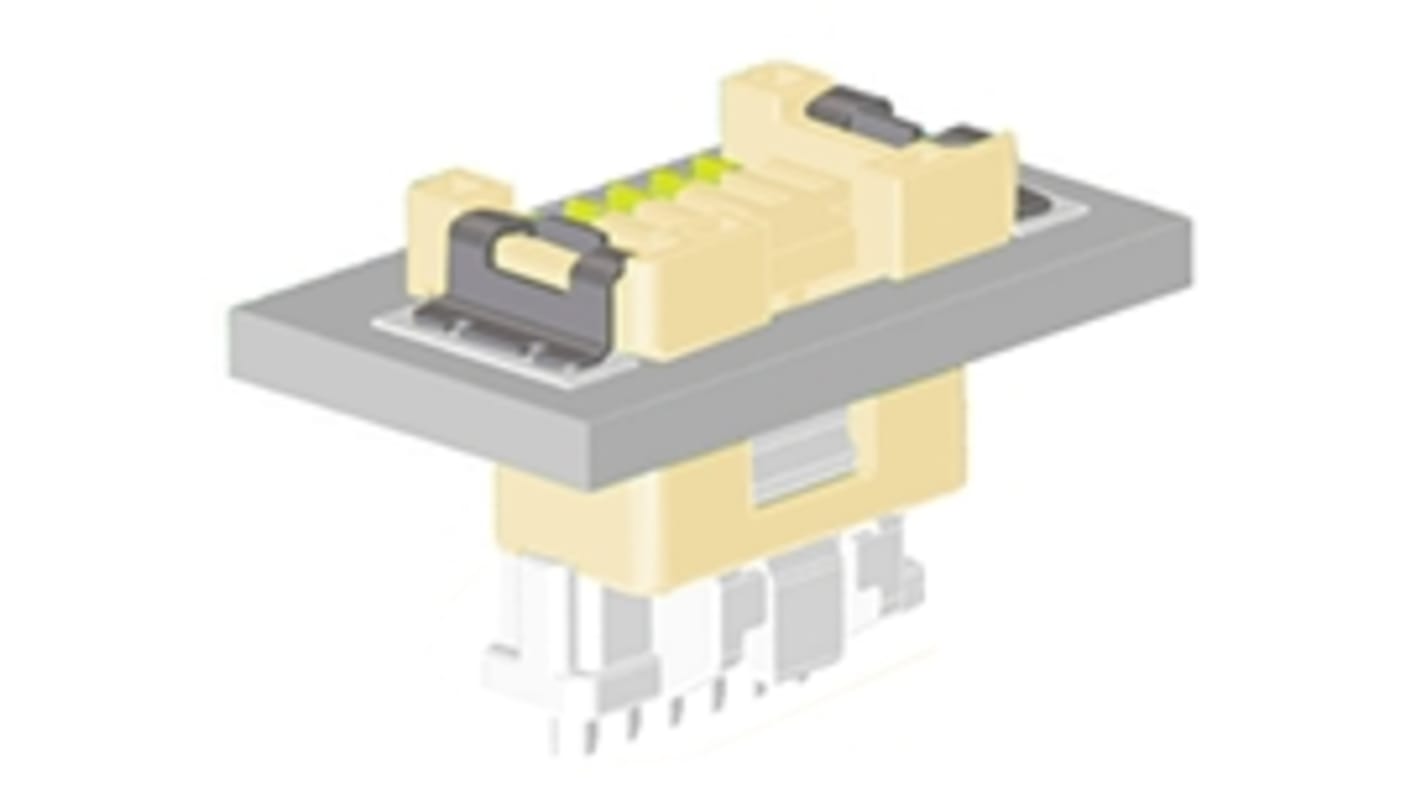 Molex CLIK-Mate Series Straight Surface Mount PCB Socket, 6-Contact, 1-Row, 1.5mm Pitch, Solder Termination