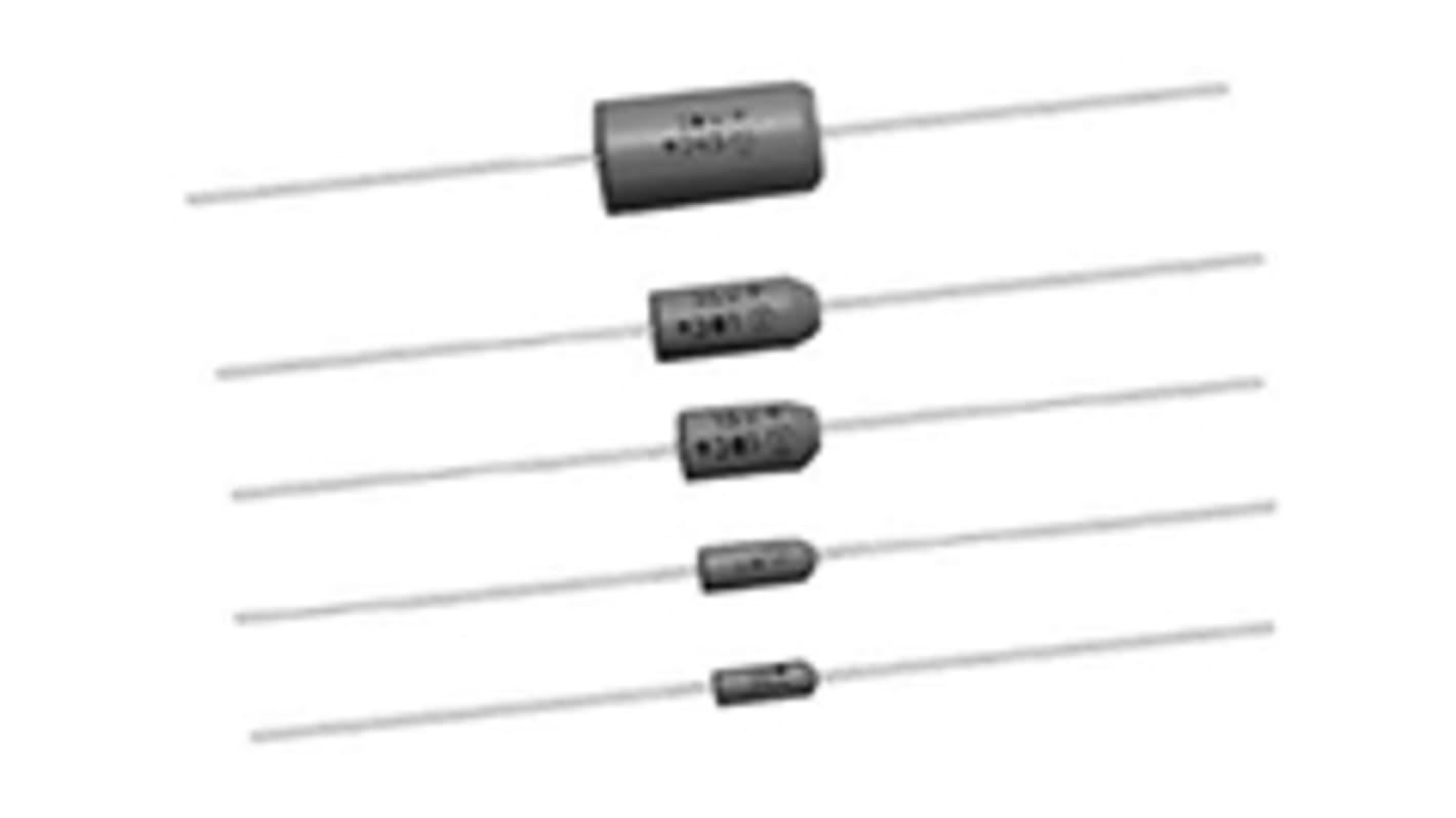 Condensador de tántalo Vishay 173D105X9050VE3, 1μF, ±10%, 50V dc, Montaje en orificio pasante, Encapsulado V MnO2,