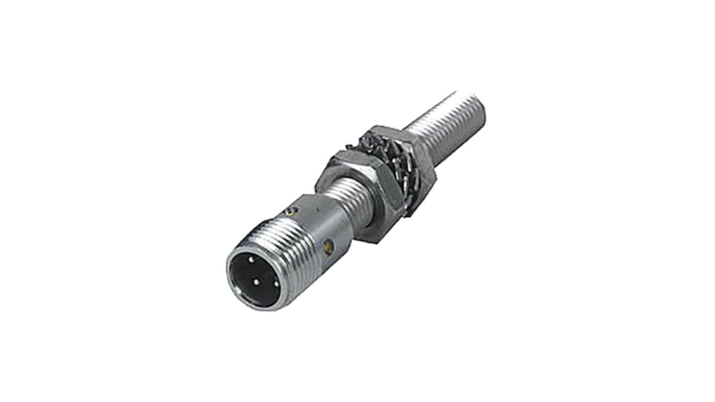 Turck Inductive Barrel-Style Proximity Sensor, M12 x 1, 2 mm Detection, PNP Output, 10 → 30 V dc, IP67