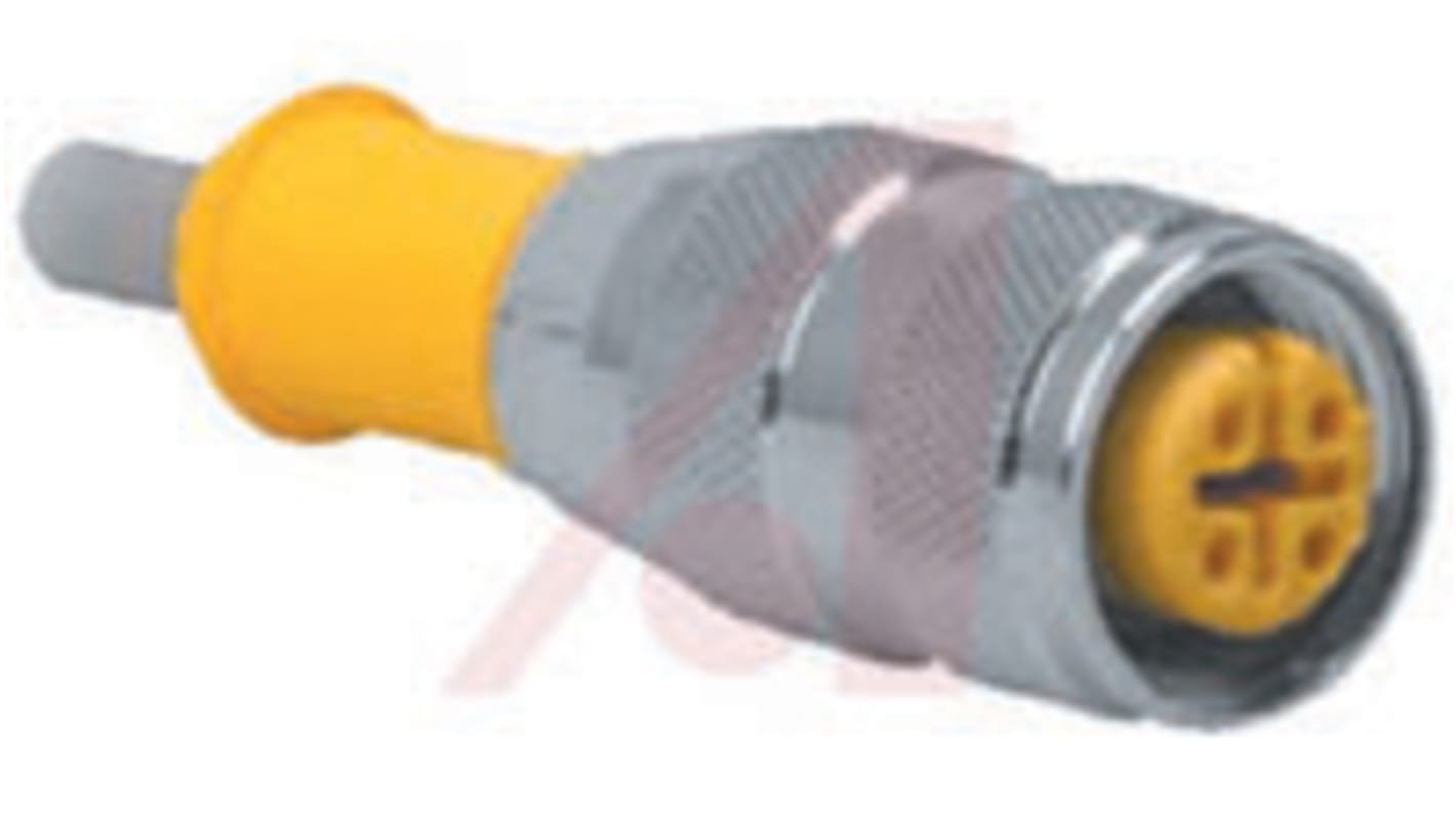 Cable de conexión Turck, con. A M12 Hembra, 3 polos, long. 15m, 250 V, 4 A, IP68, IP69K